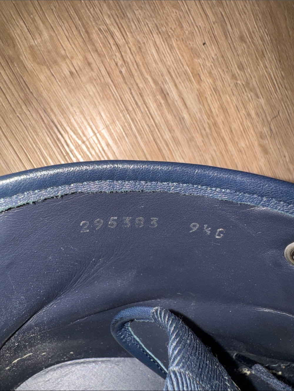 Gucci Men’s GG Monogram High-Top Sneakers in Beige and Navy - Picture 4 of 14
